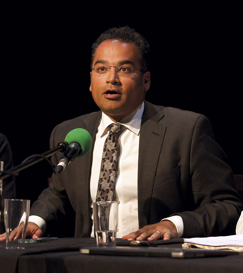Krishnan Guru-Murthy speaking on a BAME panel